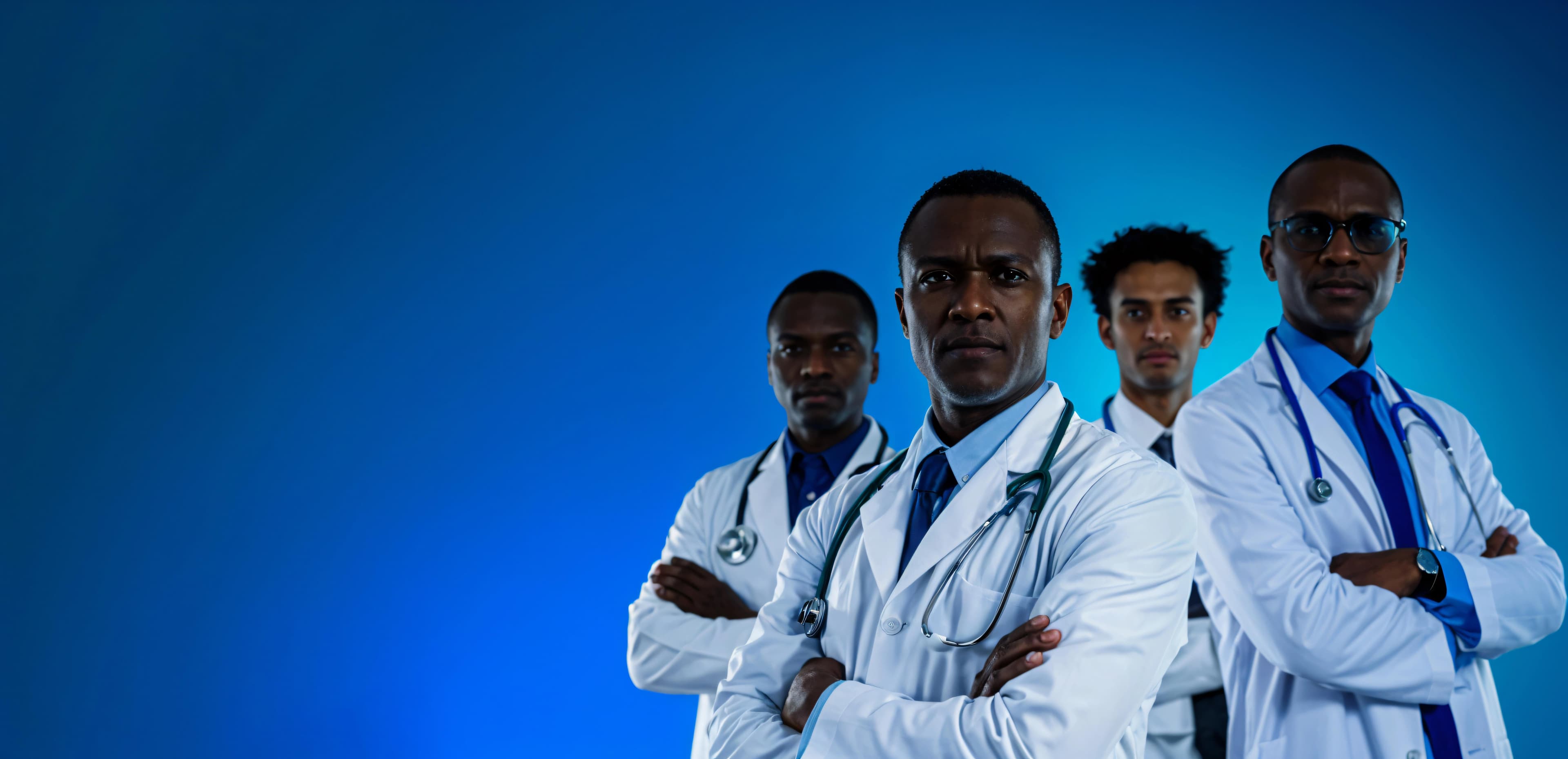 Male working as pediatrician